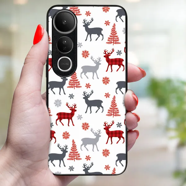 MY ART Kryt s vianočným dizajnom Vivo V50 Lite DEER (068)
