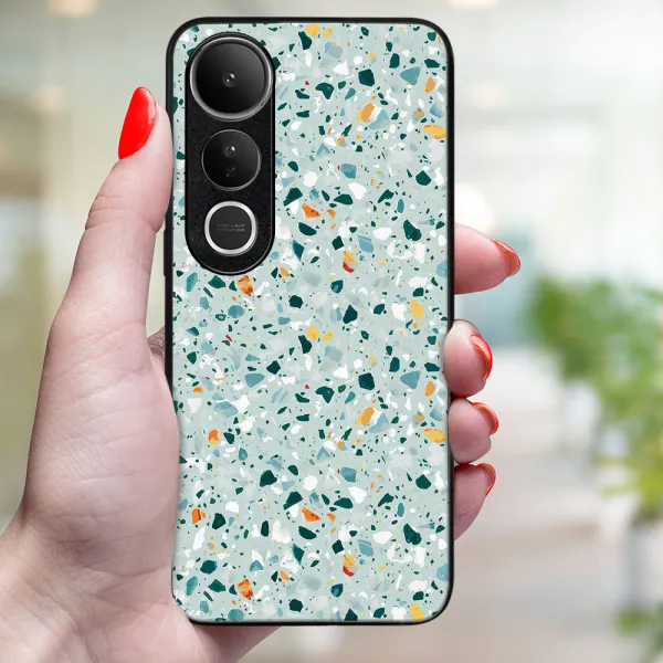 MY ART Ochranný kryt pre Vivo V50 Lite BLUE TERRAZZO (164)