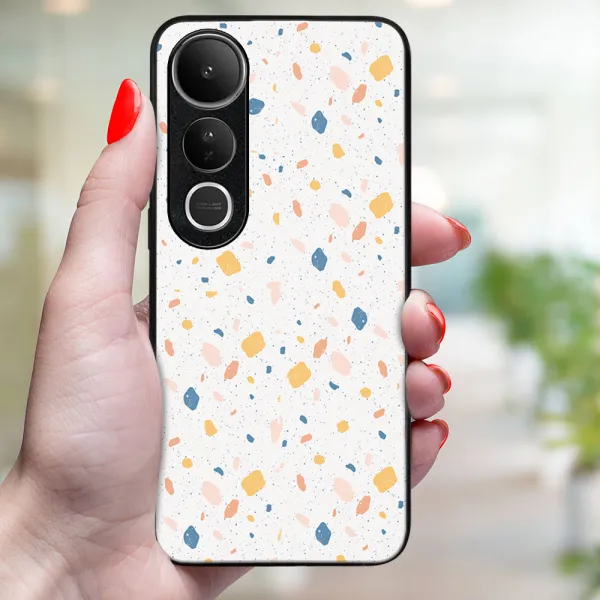 MY ART Ochranný kryt pre Vivo V50 Lite ORANGE TERRAZZO (165)