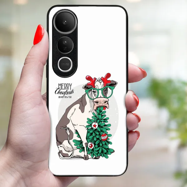 MY ART Kryt s vianočným dizajnom Vivo V50 Lite MERRY CHRISTMAS (074)
