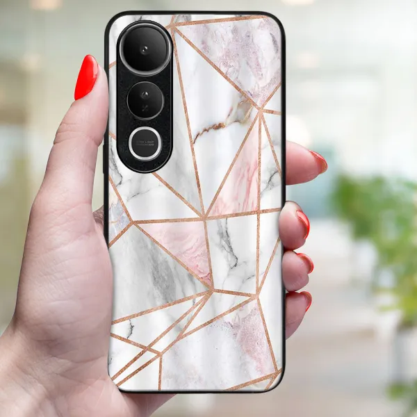 MY ART Ochranný kryt pre Vivo V50 Lite PINK MARBLE (143)