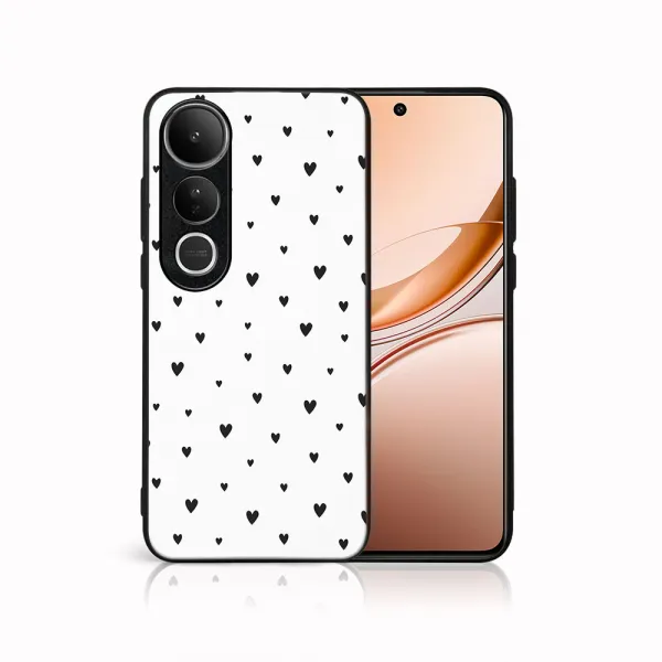MY ART Ochranný kryt pre Vivo V50 Lite BLACK HEARTS (167)