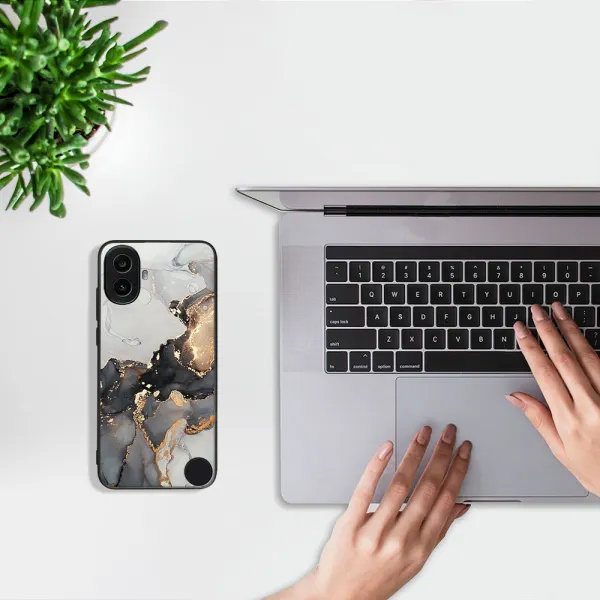 MY ART Ochranný kryt pre CMF Phone 1 GREY MARBLE (140)