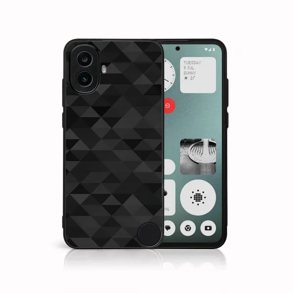MY ART Ochranný kryt pre CMF Phone 1 BLACK TRIANGLES (232)
