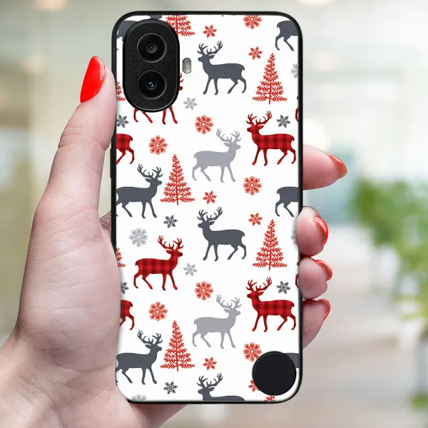 MY ART Kryt s vianočným dizajnom CMF Phone 1 DEER (068)