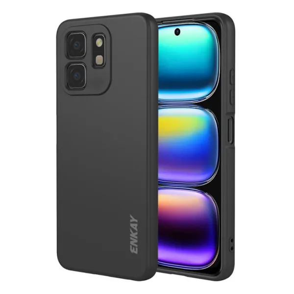 ENKAY LIQUID SILICONE Kryt pre Infinix Smart 9 HD čierny