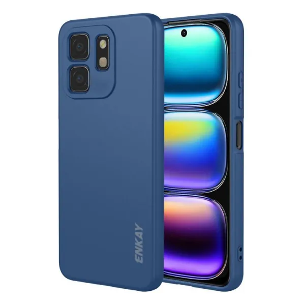 ENKAY LIQUID SILICONE Kryt pre Infinix Smart 9 HD tmavomodrý