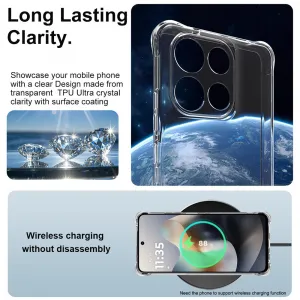 IMAK Ochranný obal pre Motorola Moto G86 5G priehľadný