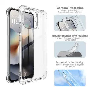 IMAK Ochranný obal pre Motorola Moto G86 5G priehľadný