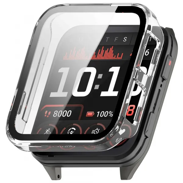 PC FULL COVER Plastový kryt so sklom pre Garmin Venu X1 priehľadný