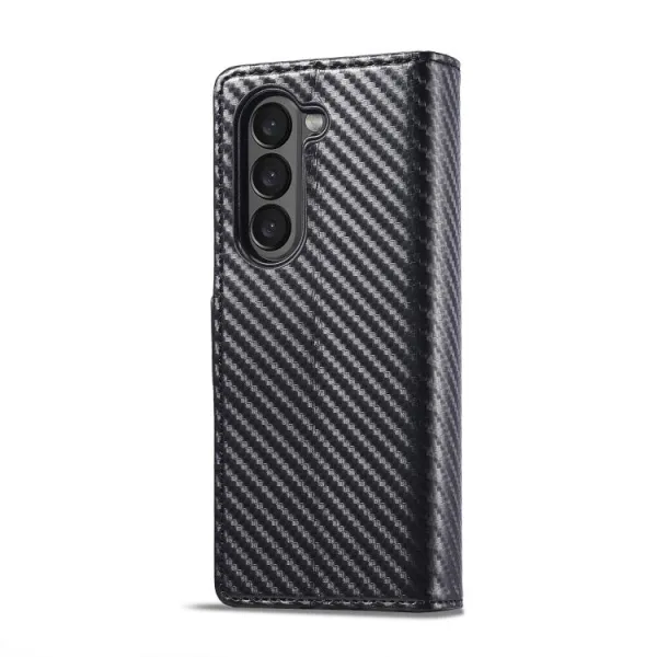 IMEEKE CARBON Peňaženkový obal pre Samsung Galaxy Z Fold7 5G