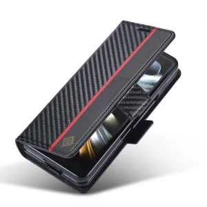 IMEEKE CARBON Peňaženkový obal pre Samsung Galaxy Z Fold7 5G