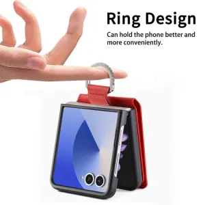 CARD Kryt s priehradkami pre karty Samsung Galaxy Z Flip7 5G červený