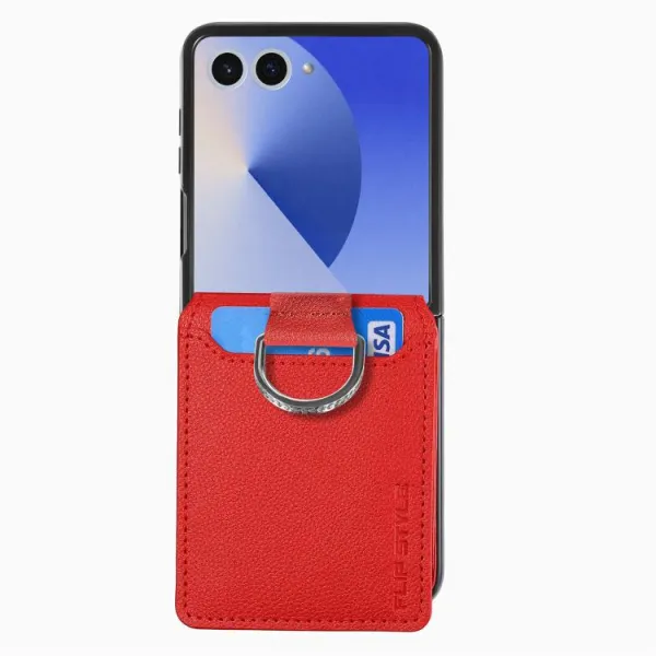 CARD Kryt s priehradkami pre karty Samsung Galaxy Z Flip7 5G červený