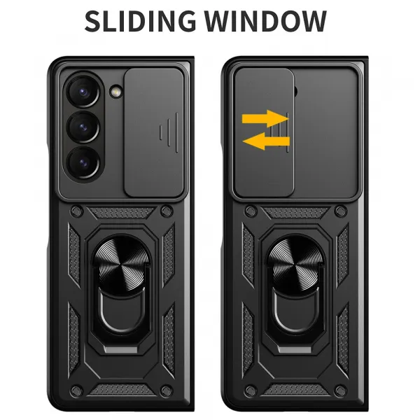 RING CAMERA Kryt s držiakom pre Samsung Galaxy Z Fold7 5G strieborný