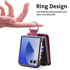 CARD Kryt s priehradkami pre karty Samsung Galaxy Z Flip7 5G fialový