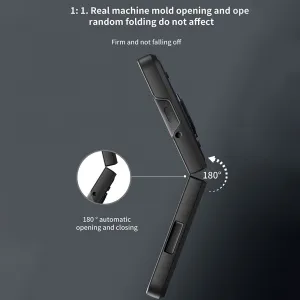 RING CAMERA Kryt s držiakom pre Samsung Galaxy Z Fold7 5G strieborný