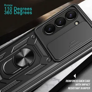 RING CAMERA Kryt s držiakom pre Samsung Galaxy Z Fold7 5G strieborný