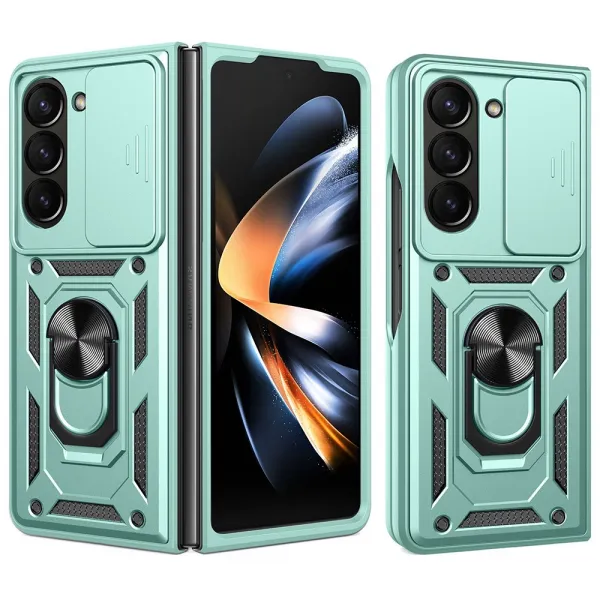 RING CAMERA Kryt s držiakom pre Samsung Galaxy Z Fold7 5G zelený