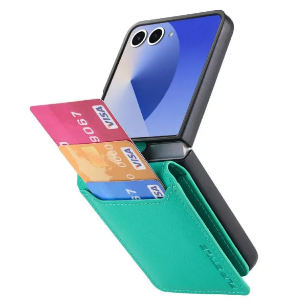 CARD Kryt s priehradkami pre karty Samsung Galaxy Z Flip7 5G zelený