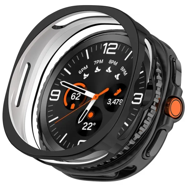 TPU HALF COVER Kryt pre Samsung Galaxy Watch8 Classic 46mm čierny
