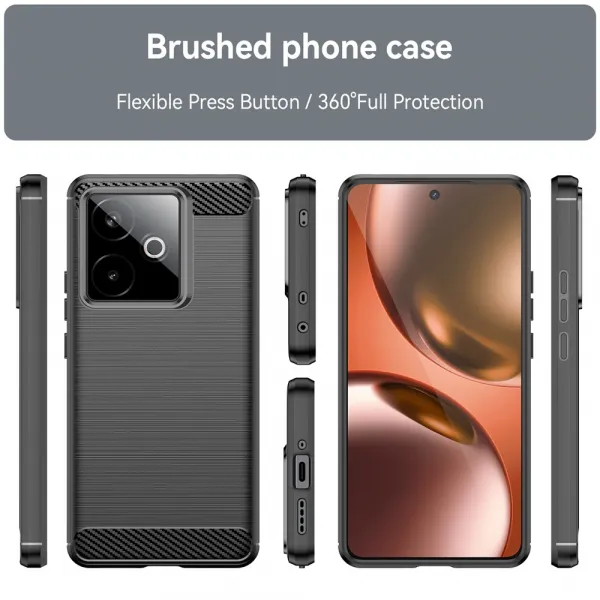 FLEXI TPU Ochranný kryt Realme GT 7 5G / Realme GT 7T 5G čierny
