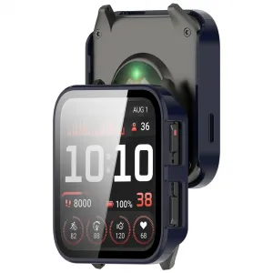 PC FULL COVER Plastový kryt so sklom pre Garmin Venu X1 modrý