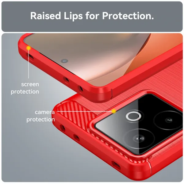 FLEXI TPU Ochranný kryt Realme GT 7 5G / Realme GT 7T 5G červený