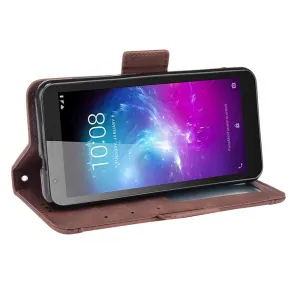 SLOT Peňaženkový obal pre ZTE Blade A31 Lite hnedý