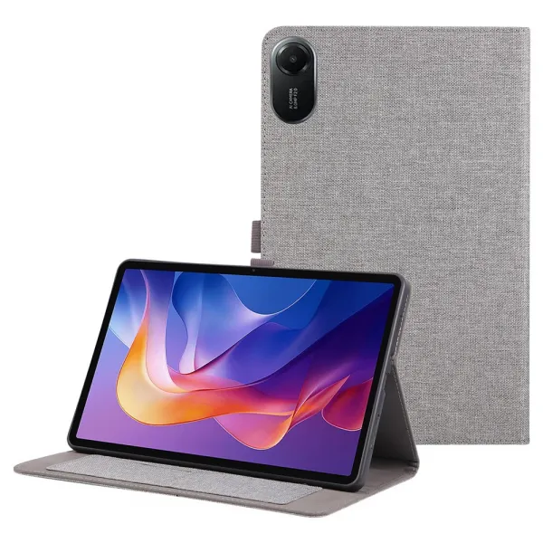 FABRIC Zaklápací kryt pre Xiaomi Redmi Pad 2 šedý