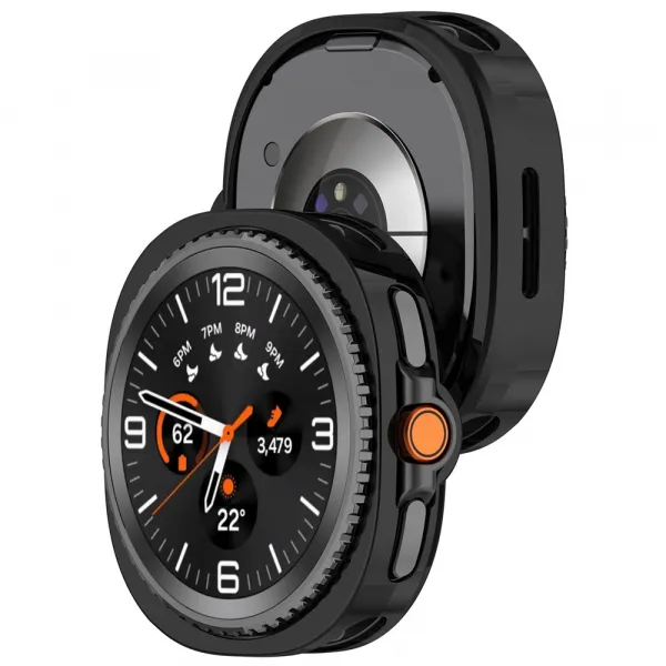 TPU HALF COVER Kryt pre Samsung Galaxy Watch8 Classic 46mm čierny