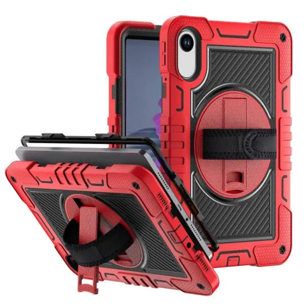 SOLID Odolný obal pre Xiaomi Redmi Pad 2 čierno-červený