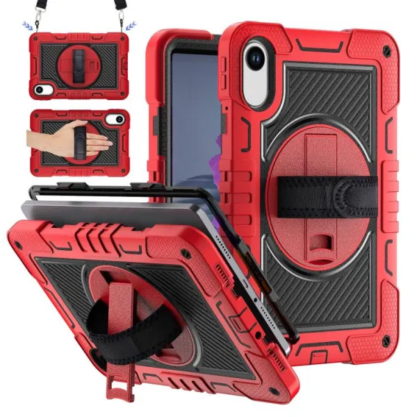 SOLID Odolný obal pre Xiaomi Redmi Pad 2 čierno-červený
