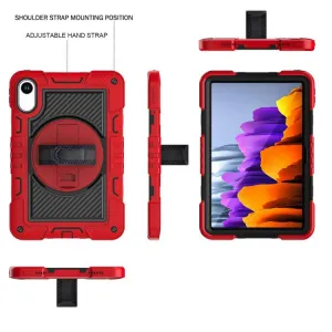 SOLID Odolný obal pre Xiaomi Redmi Pad 2 čierno-červený