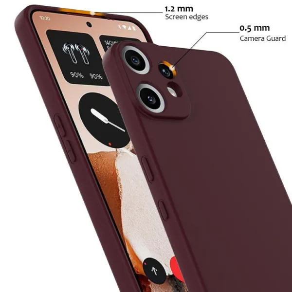 RUBBER MAGSAFE Silikónový kryt pre CMF Phone 2 Pro PLUM COLOR