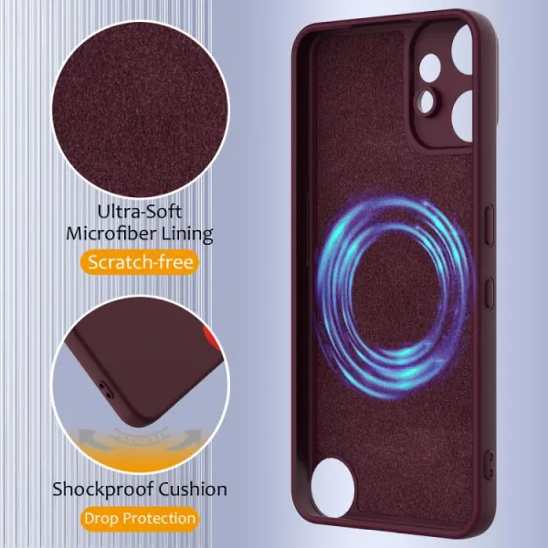 RUBBER MAGSAFE Silikónový kryt pre CMF Phone 2 Pro PLUM COLOR