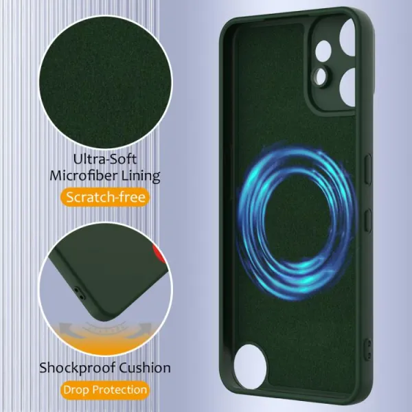 RUBBER MAGSAFE Silikónový kryt pre CMF Phone 2 Pro DARK GREEN