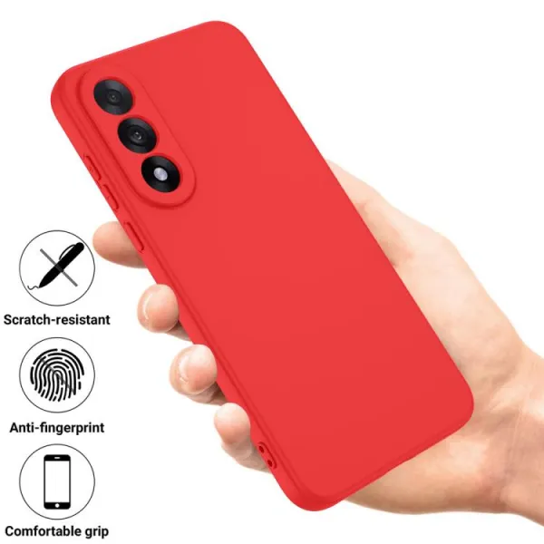 RUBBER Ochranný obal pre OnePlus Nord 5 5G červený