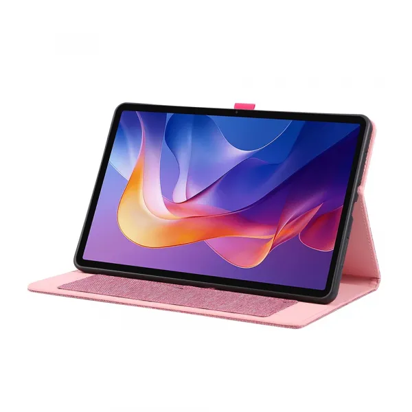 FABRIC Zaklápací kryt pre Xiaomi Redmi Pad 2 ružový