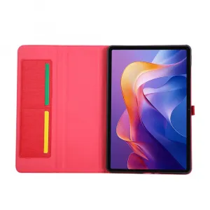 FABRIC Zaklápací kryt pre Xiaomi Redmi Pad 2 červený