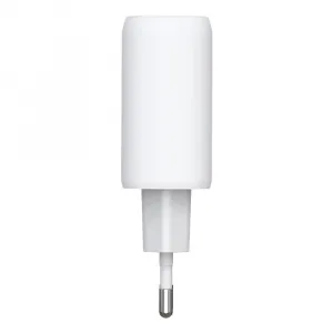 AMORUS PD 30W GaN Sieťová nabíjačka USB-C / USB-A biela