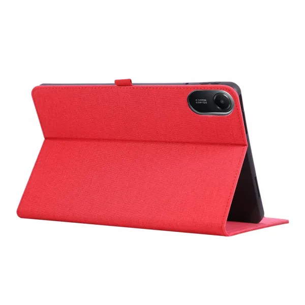 FABRIC Zaklápací kryt pre Xiaomi Redmi Pad 2 červený