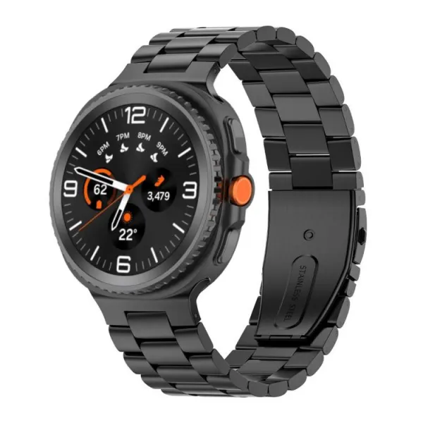 CLASSIC Kovový remienok pre Samsung Galaxy Watch8 / Watch8 Classic čierny