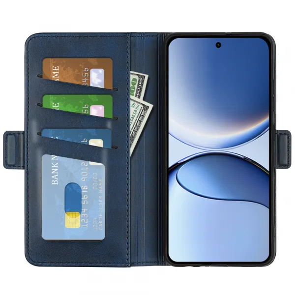 SIDE Peňaženkové puzdro pre Xiaomi Poco F7 modré