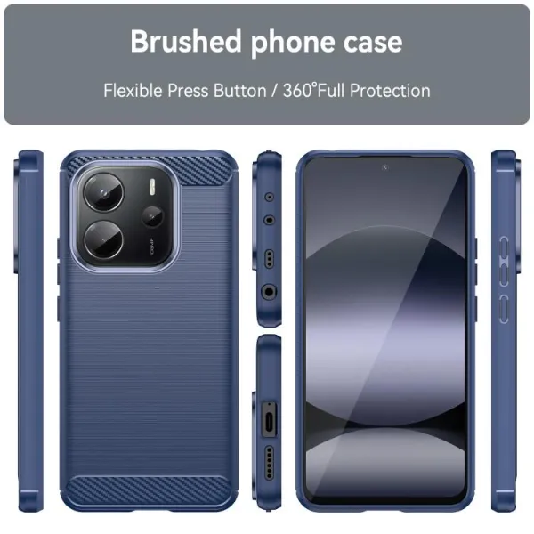 FLEXI TPU Ochranný kryt Xiaomi Redmi Note 14 (EU verzia 164.8mm) modrý
