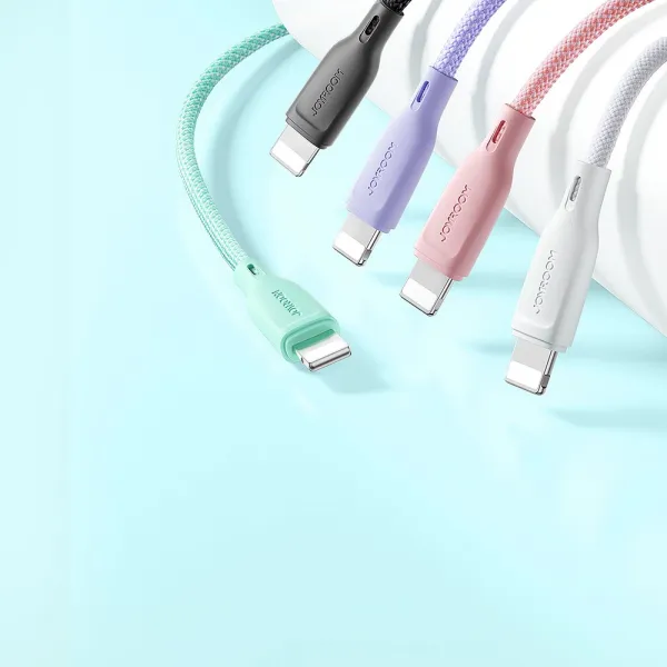 JOYROOM MULTI-COLOR S-A34 Kábel USB-C 60W zelený