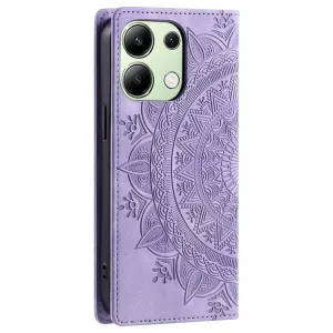 ART MANDALA Peňaženkový obal pre Xiaomi Redmi Note 13 fialový