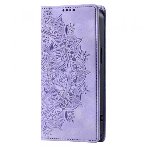 ART MANDALA Peňaženkový obal pre Xiaomi Redmi Note 13 fialový