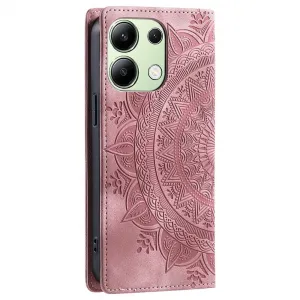 ART MANDALA Peňaženkový obal pre Xiaomi Redmi Note 13 ružový