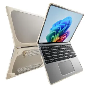 PROTEMIO RUGGED Ochranný kryt pre Microsoft Surface Laptop 7 béžový
